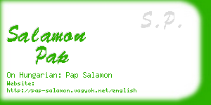 salamon pap business card